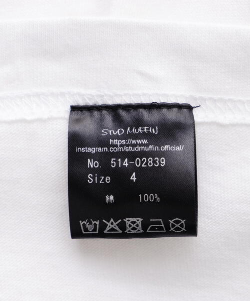 STUD MUFFIN（スタッドマフィン）の「STUD MUFFIN/スタッドマフィン/＄tar3 Smile SS TEE（Tシャツ/カットソー・メンズ・ブラック/ホワイト・2/3/4）」の18枚目の写真