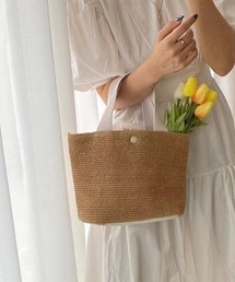 SHEPP（シープ）の「配色雑材ハンドバッグ（ハンドバッグ）」