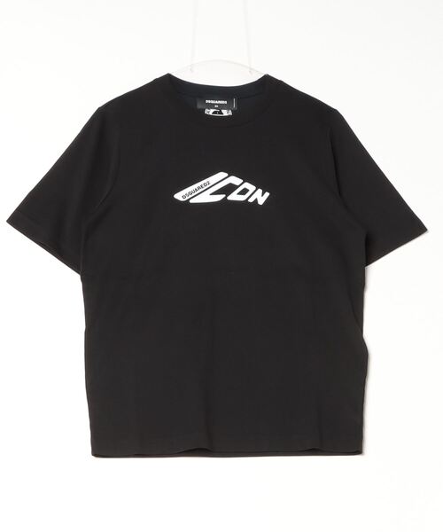DSQUARED2(ディースクエアード)の「Easy Fit Tee/0252(Tシャツ/カットソー・レディース・ホワイト/ブラック・XS/S/M)」の2枚目の写真