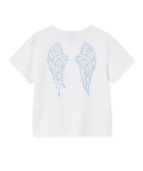 Midnight Move(ミッドナイトムーブ)の「Midnight Move/ANGEL T(Tシャツ/カットソー・レディース・ホワイト/ブラック/ライトブルー・FREE)」の2枚目の写真