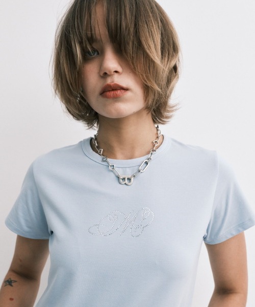 Midnight Move(ミッドナイトムーブ)の「Midnight Move/ANGEL T(Tシャツ/カットソー・レディース・ホワイト/ブラック/ライトブルー・FREE)」の10枚目の写真