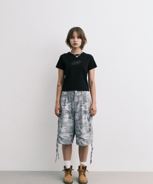 Midnight Move(ミッドナイトムーブ)の「Midnight Move/ANGEL T(Tシャツ/カットソー・レディース・ホワイト/ブラック/ライトブルー・FREE)」の12枚目の写真