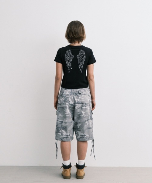 Midnight Move(ミッドナイトムーブ)の「Midnight Move/ANGEL T(Tシャツ/カットソー・レディース・ホワイト/ブラック/ライトブルー・FREE)」の14枚目の写真