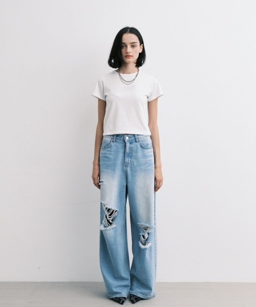 Midnight Move(ミッドナイトムーブ)の「Midnight Move/ANGEL T(Tシャツ/カットソー・レディース・ホワイト/ブラック/ライトブルー・FREE)」の17枚目の写真