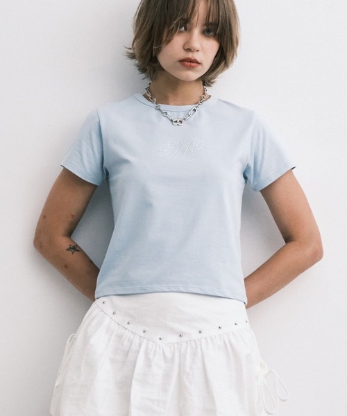 Midnight Move(ミッドナイトムーブ)の「Midnight Move/ANGEL T(Tシャツ/カットソー・レディース・ホワイト/ブラック/ライトブルー・FREE)」の8枚目の写真