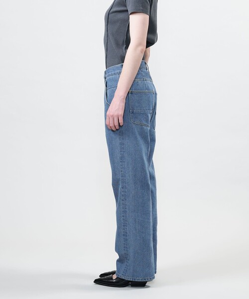 ASTRAET(アストラット)の「<ASTRAET>クリース デニムパンツ UNISEX(デニムパンツ・レディース・ライトブルー・0/1/00)」の10枚目の写真