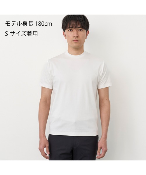 TOKYO SHIRTS(トウキョウシャツ)の「【シャツ屋仕立てのTシャツ】 クルーネック Tシャツ(Tシャツ/カットソー・メンズ・ブラック/グレー/ネイビー/ホワイト・S/M/L/LL)」の9枚目の写真