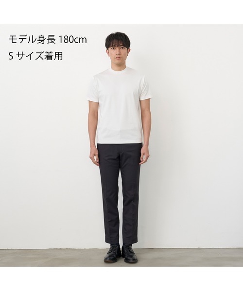 TOKYO SHIRTS(トウキョウシャツ)の「【シャツ屋仕立てのTシャツ】 クルーネック Tシャツ(Tシャツ/カットソー・メンズ・ブラック/グレー/ネイビー/ホワイト・S/M/L/LL)」の10枚目の写真