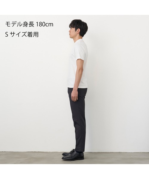 TOKYO SHIRTS(トウキョウシャツ)の「【シャツ屋仕立てのTシャツ】 クルーネック Tシャツ(Tシャツ/カットソー・メンズ・ブラック/グレー/ネイビー/ホワイト・S/M/L/LL)」の11枚目の写真