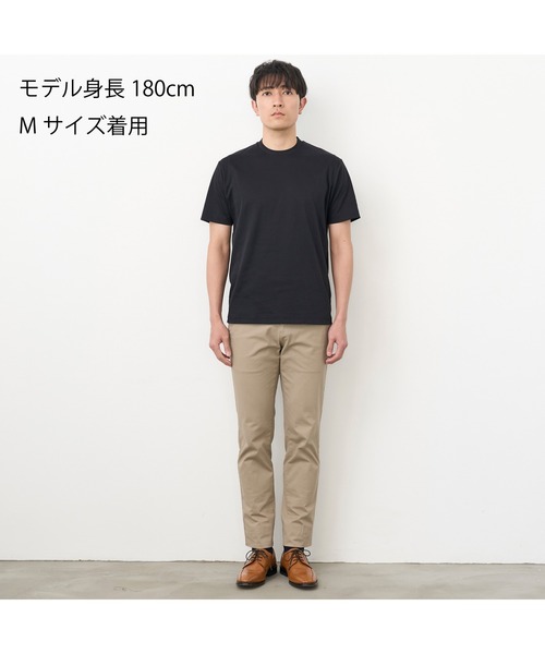 TOKYO SHIRTS(トウキョウシャツ)の「【シャツ屋仕立てのTシャツ】 クルーネック Tシャツ(Tシャツ/カットソー・メンズ・ブラック/グレー/ネイビー/ホワイト・S/M/L/LL)」の20枚目の写真