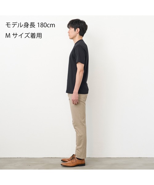 TOKYO SHIRTS(トウキョウシャツ)の「【シャツ屋仕立てのTシャツ】 クルーネック Tシャツ(Tシャツ/カットソー・メンズ・ブラック/グレー/ネイビー/ホワイト・S/M/L/LL)」の21枚目の写真