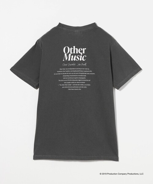 tシャツ 「別注」「OTHER MUSIC」ショートスリーブ Tシャツ レディース tシャツ 「別注」「OTHER MUSIC」ショートスリーブ Tシャツ