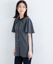 高身長 幾何柄ブラウス(トールサイズ)