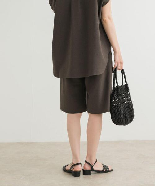 URBAN RESEARCH DOORS（アーバンリサーチドアーズ）の「『UR TECH DRYLUXE』イージーハーフパンツ（その他パンツ・レディース・ネイビー/ブラウン・MEDIUM）」の6枚目の写真