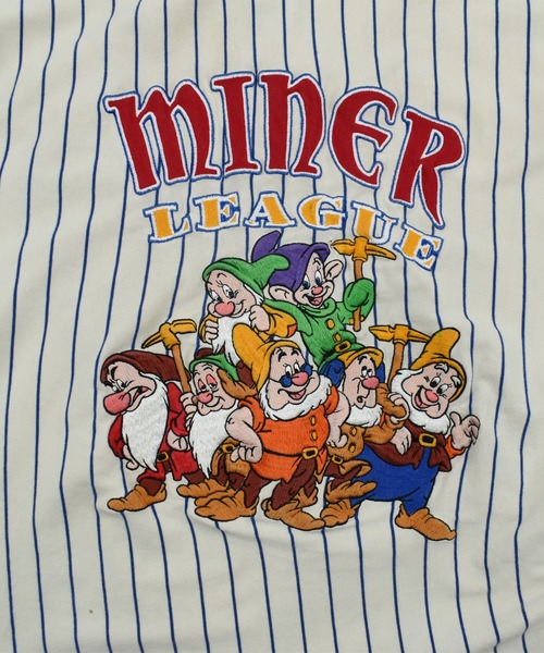 DISNEY VINTAGE(ディズニーヴィンテージ)の「【USED】90’s Disney “白雪姫/7人の小人” キャラクター ベースボールシャツ(シャツ/ブラウス・メンズ・ホワイト・LARGE)」の2枚目の写真