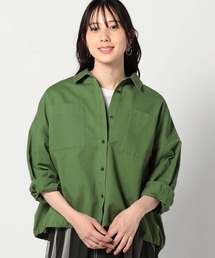 【BROOKLYN OVERALL 】ドロスト仕様 ブルゾンライクシャツ