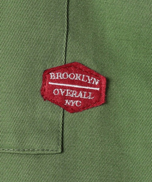BROOKLYN OVERALL(ブルックリンオーバーオール)の「【BROOKLYN OVERALL 】ドロスト仕様 ブルゾンライクシャツ(シャツ/ブラウス・レディース・インディゴブルー/ワンウォッシュ/カーキ・FREE)」の14枚目の写真