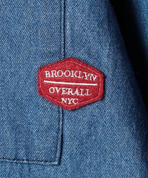 BROOKLYN OVERALL(ブルックリンオーバーオール)の「【BROOKLYN OVERALL 】ドロスト仕様 ブルゾンライクシャツ(シャツ/ブラウス・レディース・インディゴブルー/ワンウォッシュ/カーキ・FREE)」の16枚目の写真