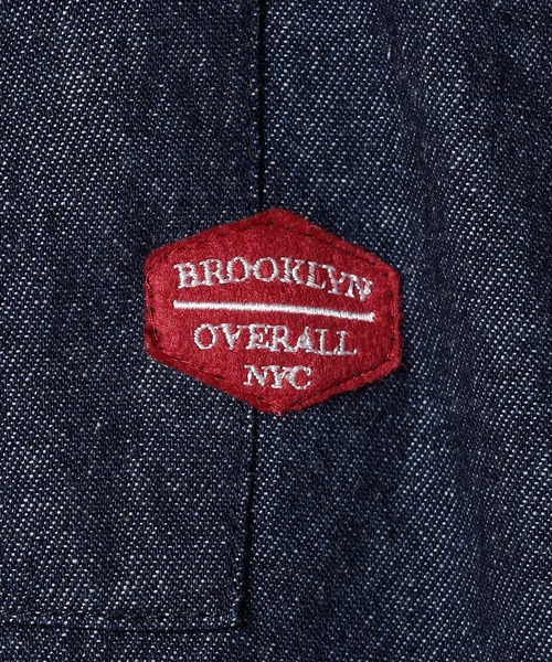 BROOKLYN OVERALL(ブルックリンオーバーオール)の「【BROOKLYN OVERALL 】ドロスト仕様 ブルゾンライクシャツ(シャツ/ブラウス・レディース・インディゴブルー/ワンウォッシュ/カーキ・FREE)」の18枚目の写真