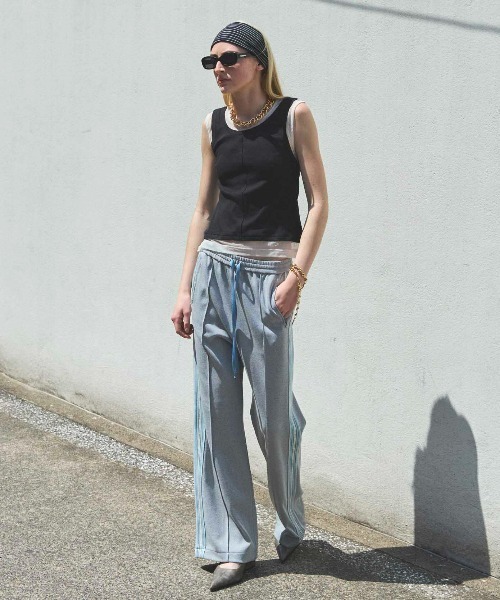 MAISON SPECIAL(メゾンスペシャル)の「Sideline Sweatpants/サイドラインスウェットパンツ【MAISON SPECIAL/メゾンスペシャル】(スウェットパンツ・レディース・ホワイト/ブラック/グレー/グリーン・36/38)」の6枚目の写真