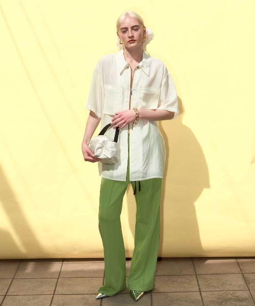 MAISON SPECIAL(メゾンスペシャル)の「Sideline Sweatpants/サイドラインスウェットパンツ【MAISON SPECIAL/メゾンスペシャル】(スウェットパンツ・レディース・ホワイト/ブラック/グレー/グリーン・36/38)」の8枚目の写真