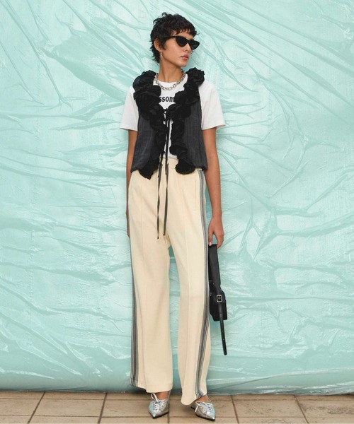 MAISON SPECIAL(メゾンスペシャル)の「Sideline Sweatpants/サイドラインスウェットパンツ【MAISON SPECIAL/メゾンスペシャル】(スウェットパンツ・レディース・ホワイト/ブラック/グレー/グリーン・36/38)」の7枚目の写真