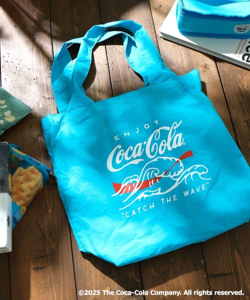 fleux トートバック　スカイブルー Coca-Cola／BAYFLOW】トートバック（トートバッグ）｜Coca Cola