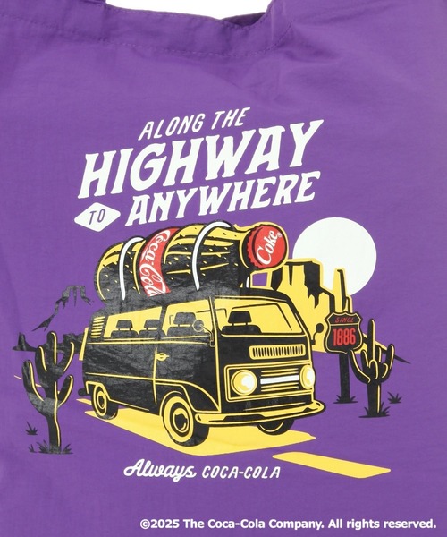 Coca Cola（コカコーラ）の「【Coca-Cola／BAYFLOW】トートバック（トートバッグ・レディース・チャコール/パープル/ネイビー/イエロー/ライトブルー・0）」の19枚目の写真