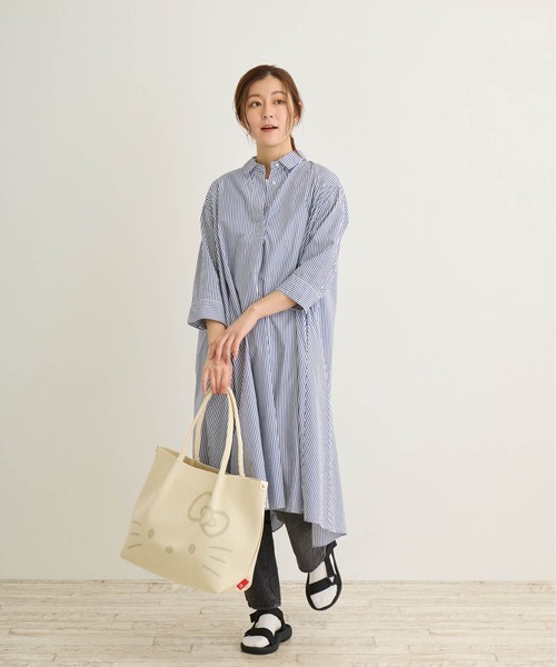 ROOTOTE（ルートート）の「IP.ミディアム.ルフル.ハローキティ-A（トートバッグ・レディース・アイボリー/レッド/ブラック・FREE）」の5枚目の写真