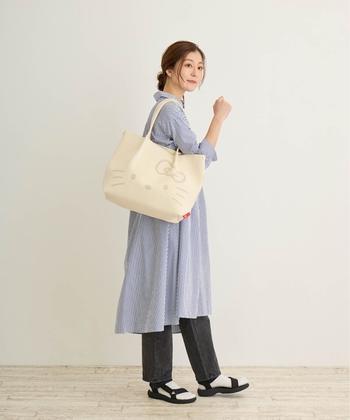 ROOTOTE（ルートート）の「IP.ミディアム.ルフル.ハローキティ-A（トートバッグ・レディース・アイボリー/レッド/ブラック・FREE）」の6枚目の写真