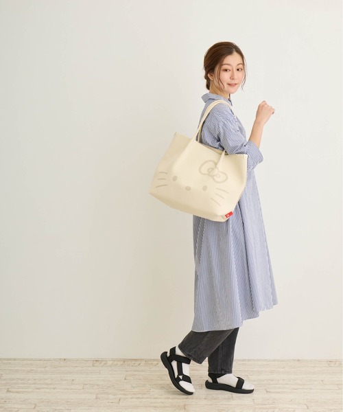 ROOTOTE（ルートート）の「IP.ミディアム.ルフル.ハローキティ-A（トートバッグ・レディース・アイボリー/レッド/ブラック・FREE）」の7枚目の写真