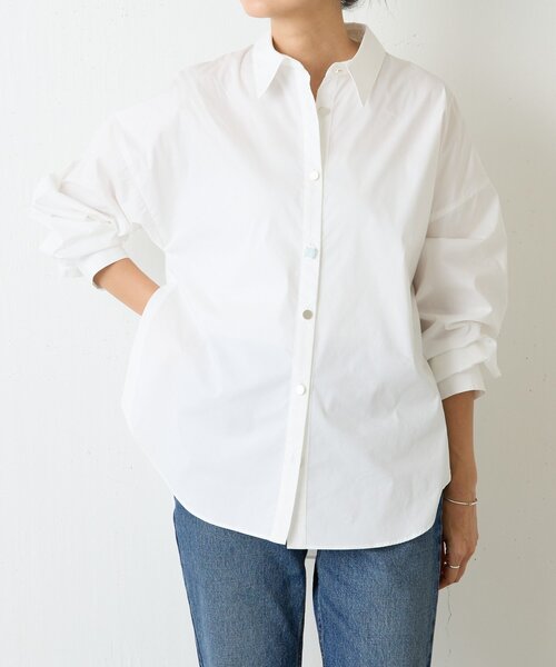 BEARDSLEY（ビアズリー）の「パーツ付きシャツ（シャツ/ブラウス・レディース・ミント/ホワイト/グレー・FREE）」の2枚目の写真