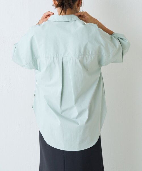 BEARDSLEY（ビアズリー）の「パーツ付きシャツ（シャツ/ブラウス・レディース・ミント/ホワイト/グレー・FREE）」の6枚目の写真