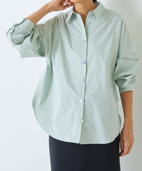 BEARDSLEY（ビアズリー）の「パーツ付きシャツ（シャツ/ブラウス・レディース・ミント/ホワイト/グレー・FREE）」の7枚目の写真