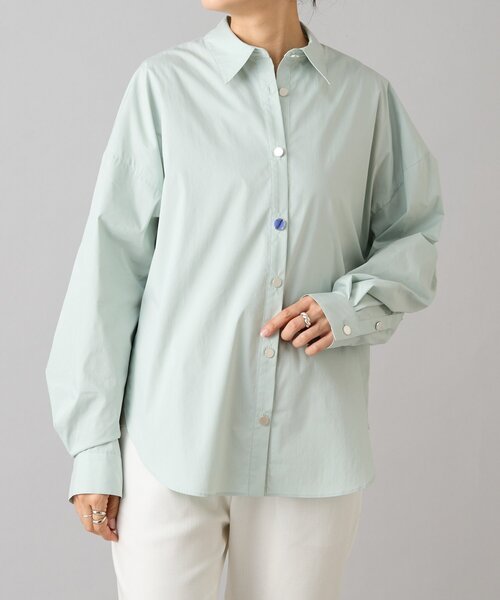 BEARDSLEY（ビアズリー）の「パーツ付きシャツ（シャツ/ブラウス・レディース・ミント/ホワイト/グレー・FREE）」の13枚目の写真