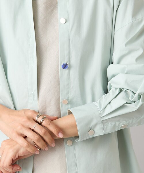 BEARDSLEY（ビアズリー）の「パーツ付きシャツ（シャツ/ブラウス・レディース・ミント/ホワイト/グレー・FREE）」の18枚目の写真