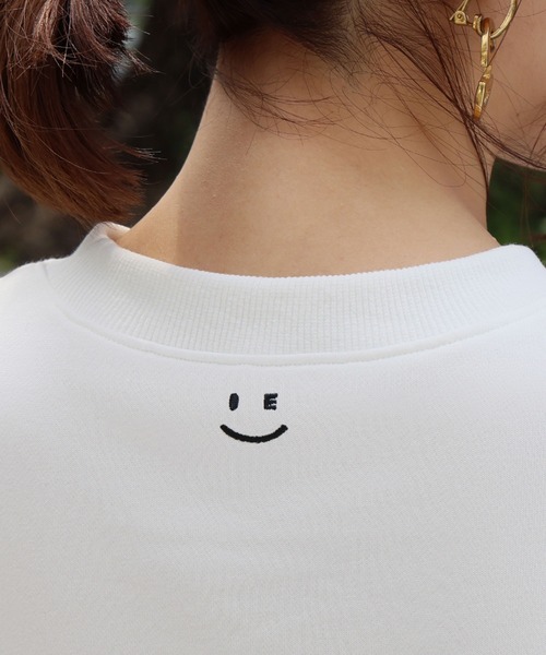 ELFRANK(エルフランク)の「ワンポイント刺繍 ノースリーブ スウェット トップス プルオーバー(Tシャツ/カットソー・レディース・グリーン/レッド/オフホワイト/グレー・FREE)」の10枚目の写真
