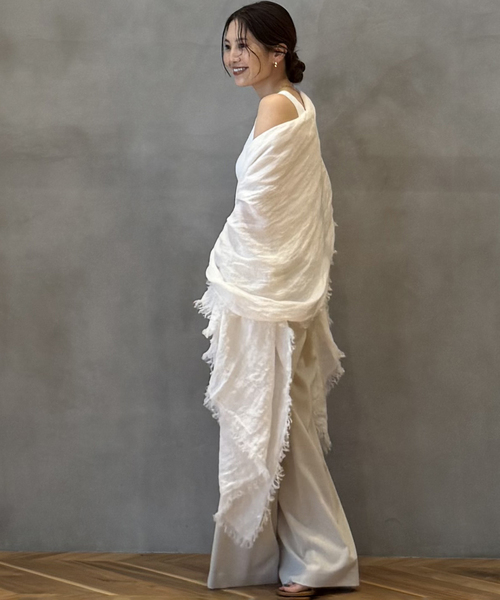 新品未使用タグ付き⭐︎ASAUCE MELER DEUXIEME CLASSE ASAUCE MELER/アソースメレ】LINEN STOLE（ストール/ショール