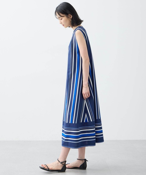 極美品♡ルネ♡ストライプワンピース 3.1 Phillip Lim｜Vネックスストライプシャツワンピース