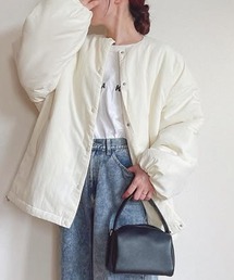 RANAN（ラナン）の「ノーカラーオーバーサイズ中綿ブルゾン（ダウンジャケット/コート）」