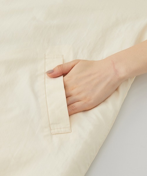 RANAN(ラナン)の「ノーカラーオーバーサイズ中綿ブルゾン(ダウンジャケット/コート・レディース・ブラック/ベージュ/アイボリー・LL/L/M)」の13枚目の写真