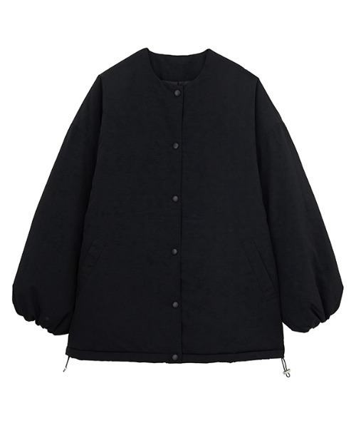 RANAN（ラナン）の「ノーカラーオーバーサイズ中綿ブルゾン（ダウン