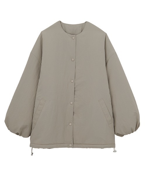 RANAN（ラナン）の「ノーカラーオーバーサイズ中綿ブルゾン（ダウン