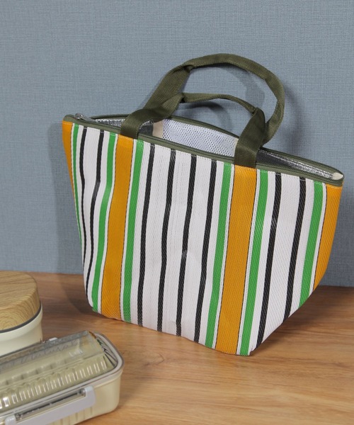 studio CLIP（スタディオクリップ）の「インドマルシェランチバッグ（エコバッグ/サブバッグ・レディース・イエロー/ピンク・FREE）」の2枚目の写真