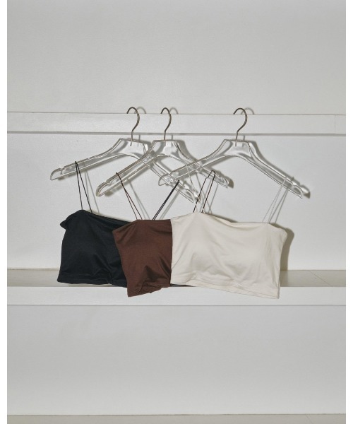 TODAYFUL(トゥデイフル)の「TODAYFUL Cupin Flatseam Bratop 12410602(キャミソール・レディース・オフホワイト/ブラック・FREE)」の11枚目の写真