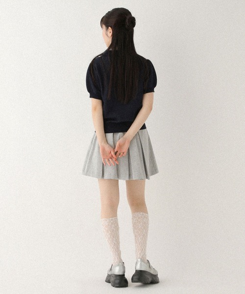 Heather(ヘザー)の「アーガイルニット(半袖) 577054(ニット/セーター・レディース・オフホワイト/グレー/ネイビー・FREE)」の17枚目の写真