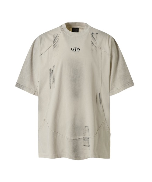 Theater code(シアターコード)の「Faded Vintage-Like T-Shirt / フェード加工 ヴィンテージライクTシャツ(Tシャツ/カットソー・メンズ・ブラック/アイボリー・L/M)」の1枚目の写真