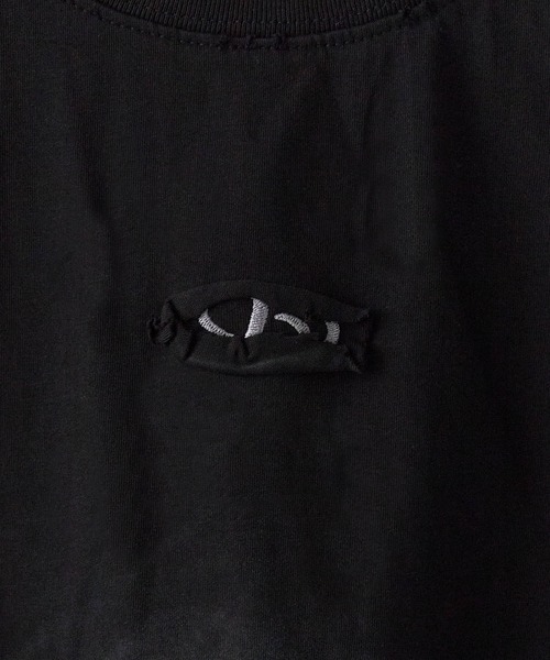 Theater code(シアターコード)の「Faded Vintage-Like T-Shirt / フェード加工 ヴィンテージライクTシャツ(Tシャツ/カットソー・メンズ・ブラック/アイボリー・L/M)」の6枚目の写真