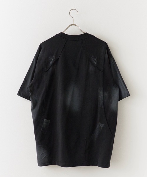 Theater code(シアターコード)の「Faded Vintage-Like T-Shirt / フェード加工 ヴィンテージライクTシャツ(Tシャツ/カットソー・メンズ・ブラック/アイボリー・L/M)」の3枚目の写真