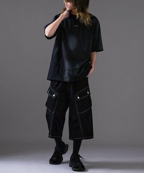 Theater code(シアターコード)の「Faded Vintage-Like T-Shirt / フェード加工 ヴィンテージライクTシャツ(Tシャツ/カットソー・メンズ・ブラック/アイボリー・L/M)」の21枚目の写真